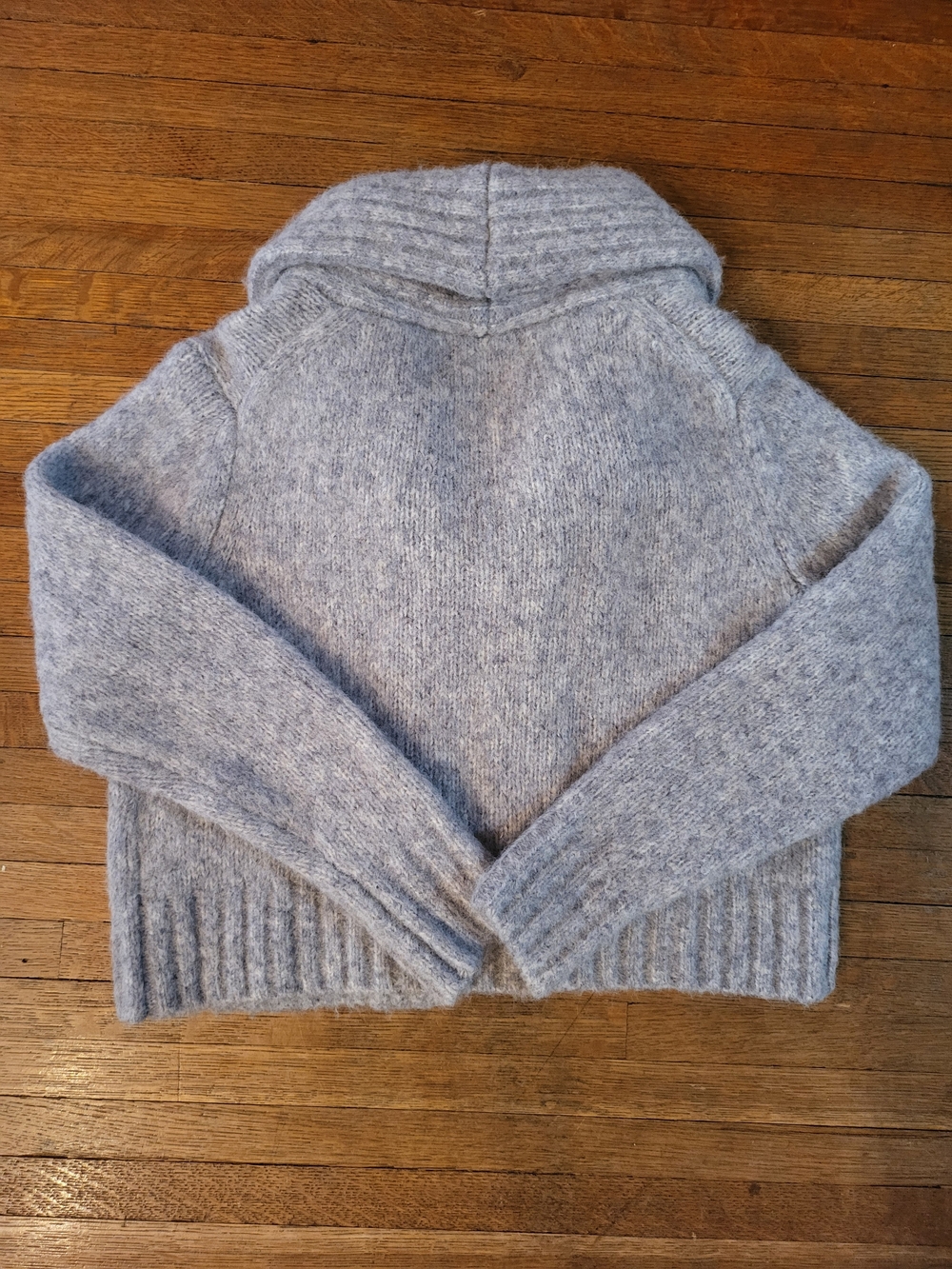 Banana Republic Heather Gray Shawl-Collar Knit Cardigan - Picture 5 of 5